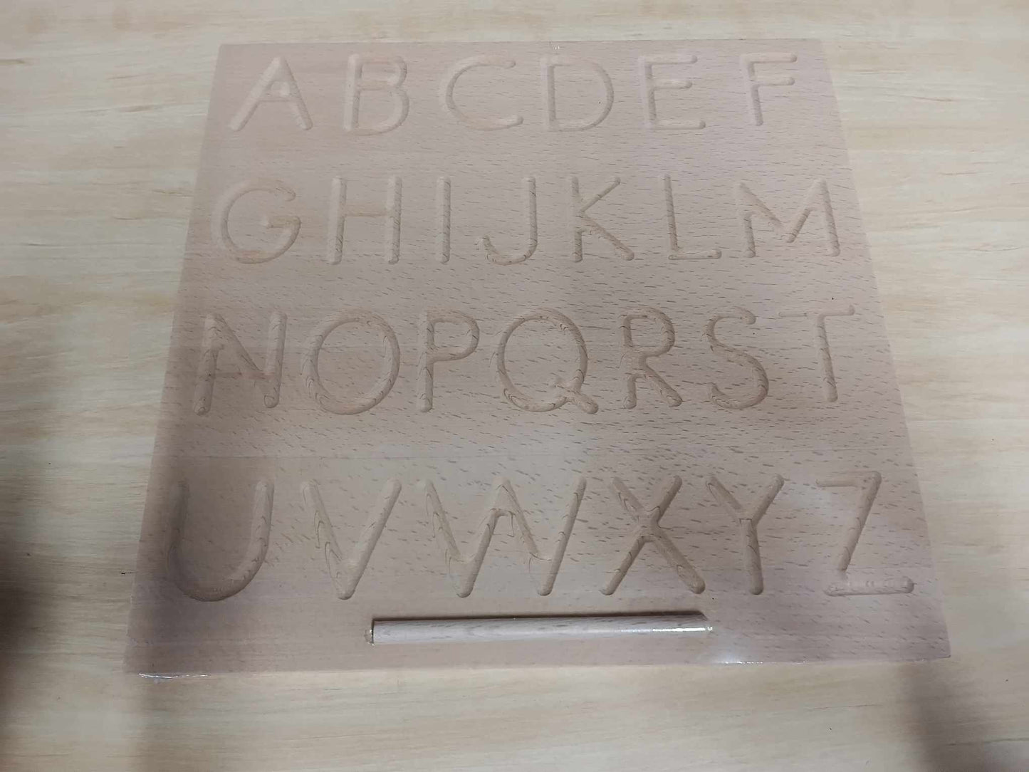 JUMBO Wooden Tracing Alphabet Board Upper and Lower Case