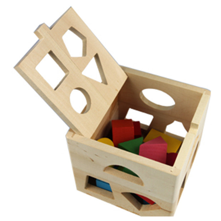 Medium Size Basic Shape Sorting Cube Toy For Kids - HAPPY GUMNUT