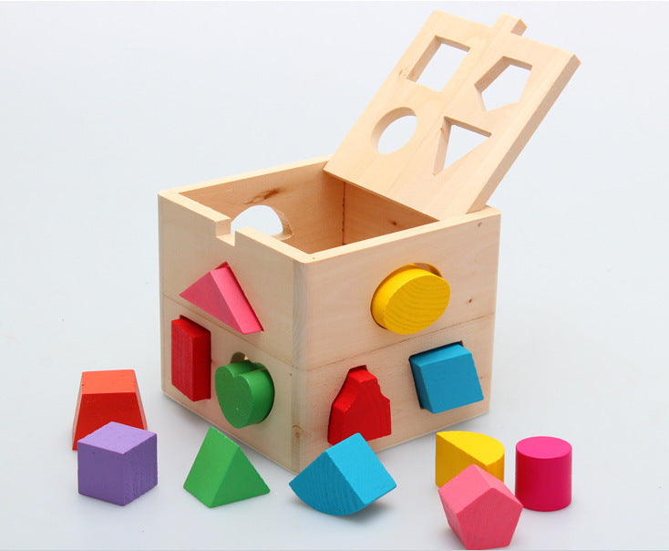 Medium Size Basic Shape Sorting Cube Toy For Kids - HAPPY GUMNUT