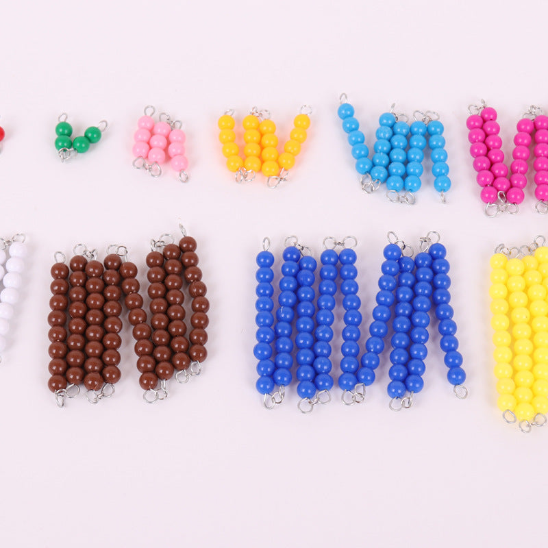 Montessori Mathematics Counting Short Bead Chains Frame - HAPPY GUMNUT