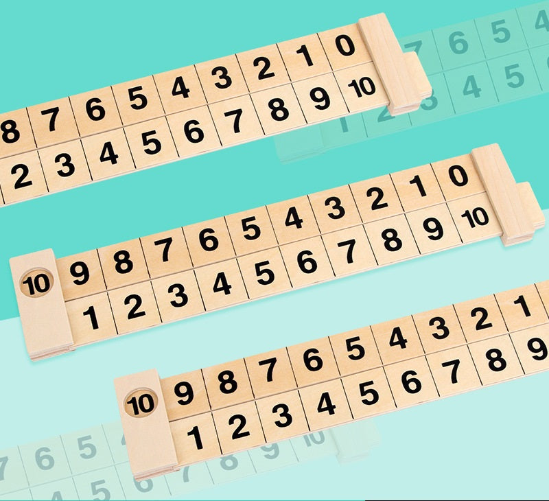 Wooden Math Scale Calculating Ruler