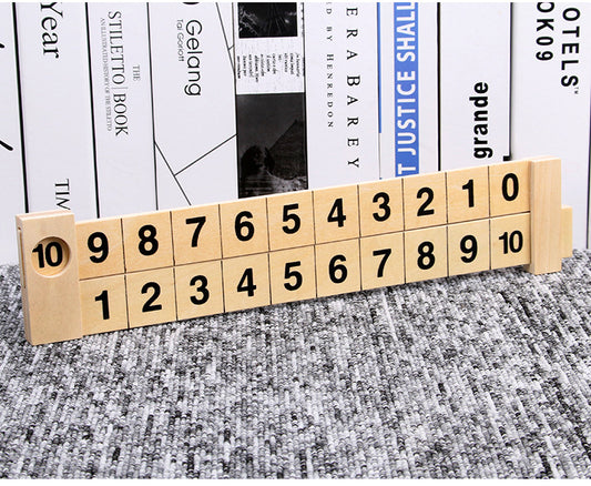 Wooden Math Scale Calculating Ruler