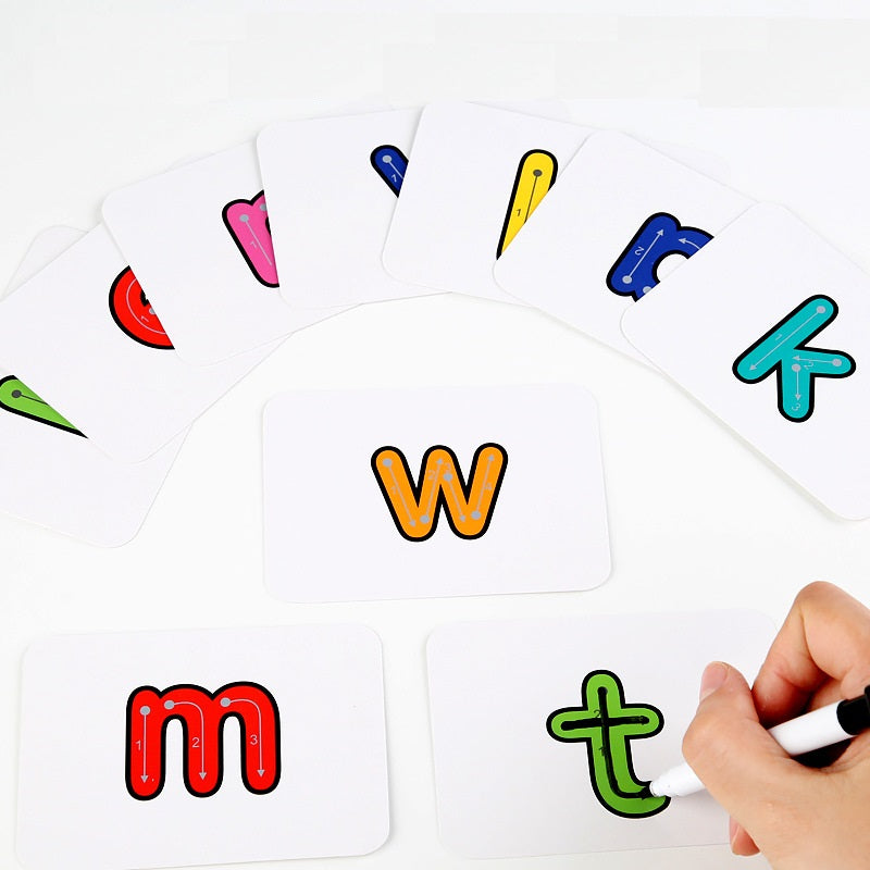 Learn to Write alphabet Phonics With Flash Cards - HAPPY GUMNUT