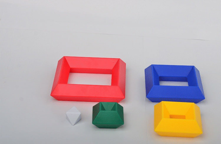 30 Pieces 3D Cubic Pyramid Building Blocks