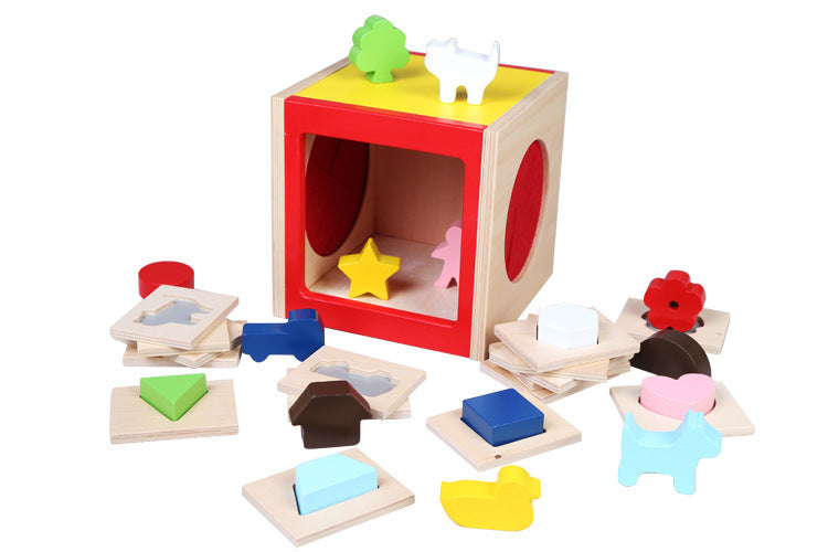 Montessori Sensory Touch Feel and Guess Activity Box