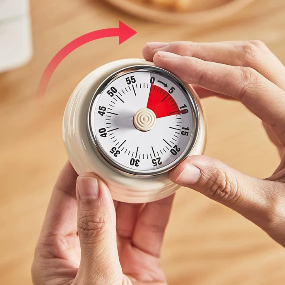 Visual Countdown Round 60 Minute Timer Mechanical Magnetic Kitchen Timer