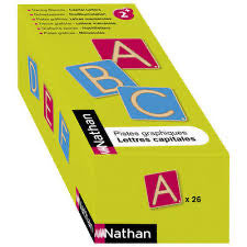 Nathan Wooden Alphabet Tracing Writing Board Pre-writing Letter Toy Upper or Lower Cases ALPHABET OR COUNTING