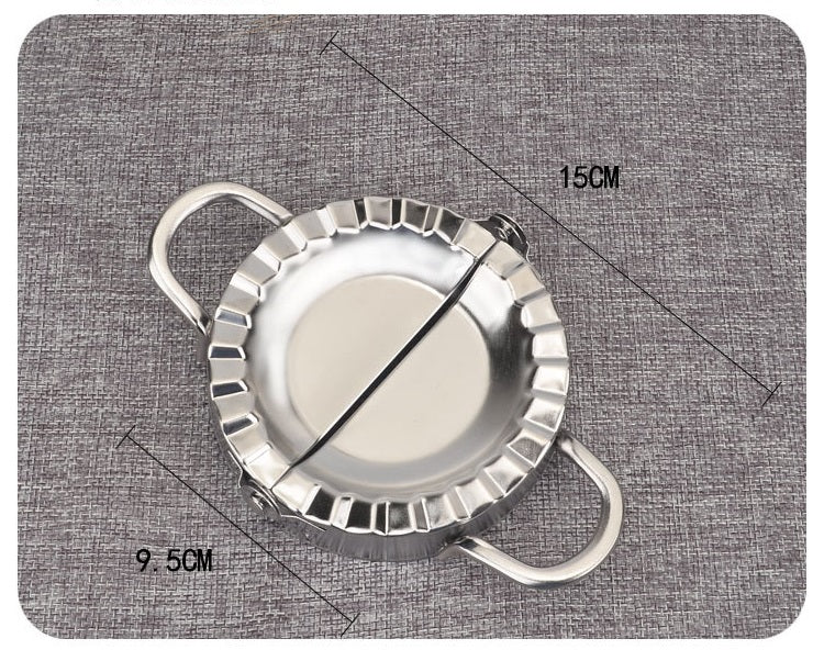 Kids Stainless Steel Dumpling Maker Mold Dough Press Tool