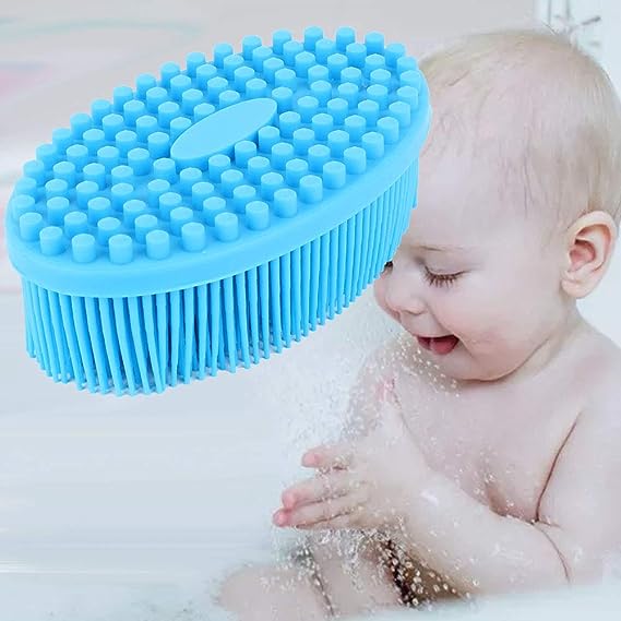 Baby Sensory Brush Soft Silicone Bath Brush Baby Tactility Training