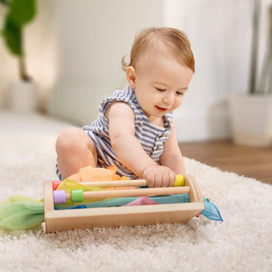 Toddler Abacus Bead Slider with 8 Play Scarves