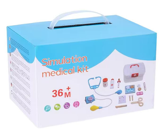 Kids Wooden Doctor Kit with Medical Bag