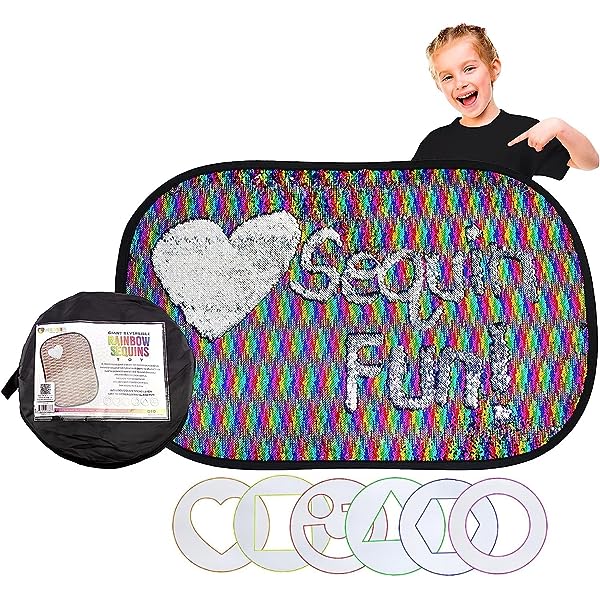 Kids Sensory Sequin Wall Panel Toy Flipping Fabric for Speech Occupation Therapy