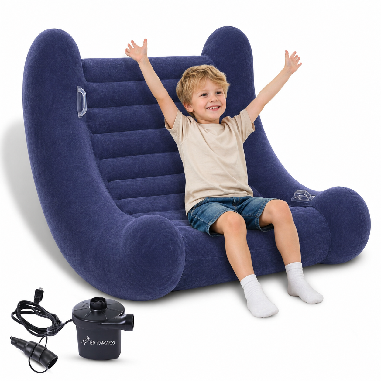 Hard Plastic PVC Cube Inflatable Rocking Seat Sensory Kids Play Area