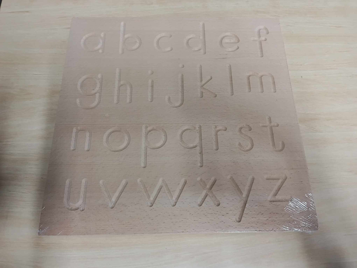 JUMBO Wooden Tracing Alphabet Board Upper and Lower Case