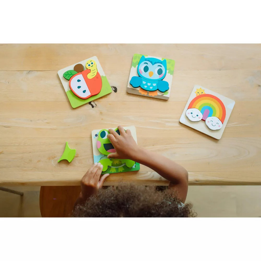 Chuckle and Roar My 1st Wooden Puzzle Set - HAPPY GUMNUT