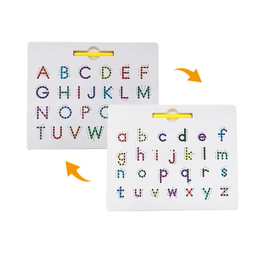Magnetic Double-Sized Alphabet Mag Tracing Drawing Pad Upper and Lowercases
