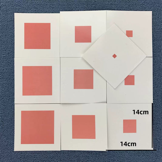 Montessori Pink Towel -Control Cards