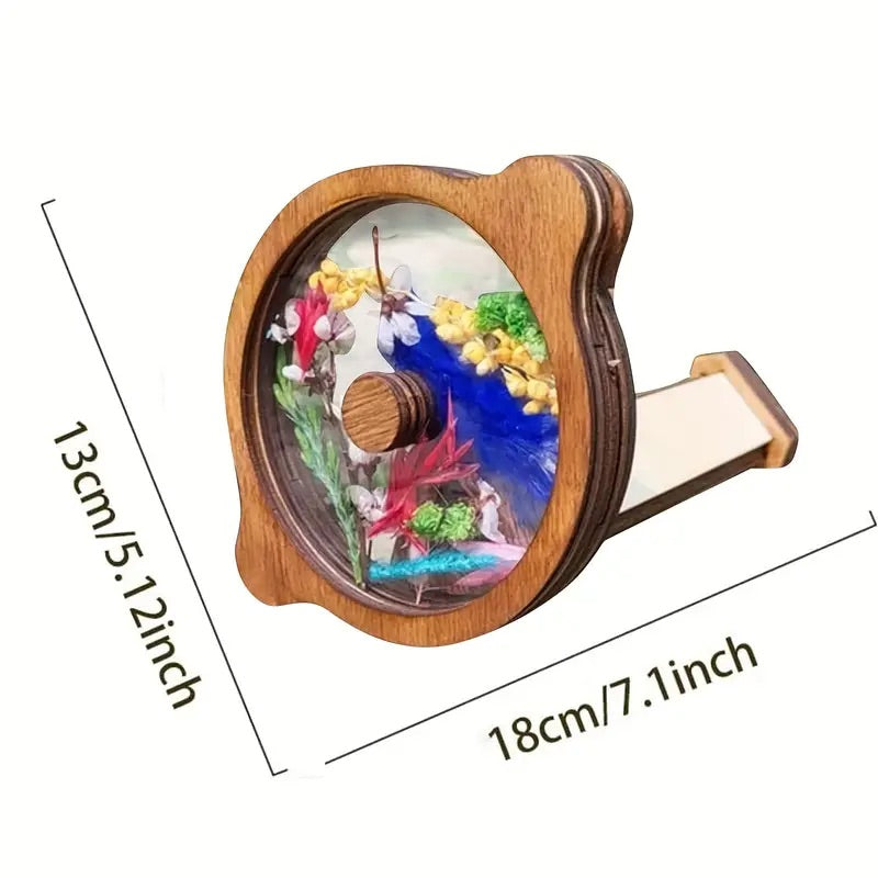 Wooden DIY Kids Kaleidoscope Rotating Sensory Toys