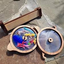 Wooden DIY Kids Kaleidoscope Rotating Sensory Toys