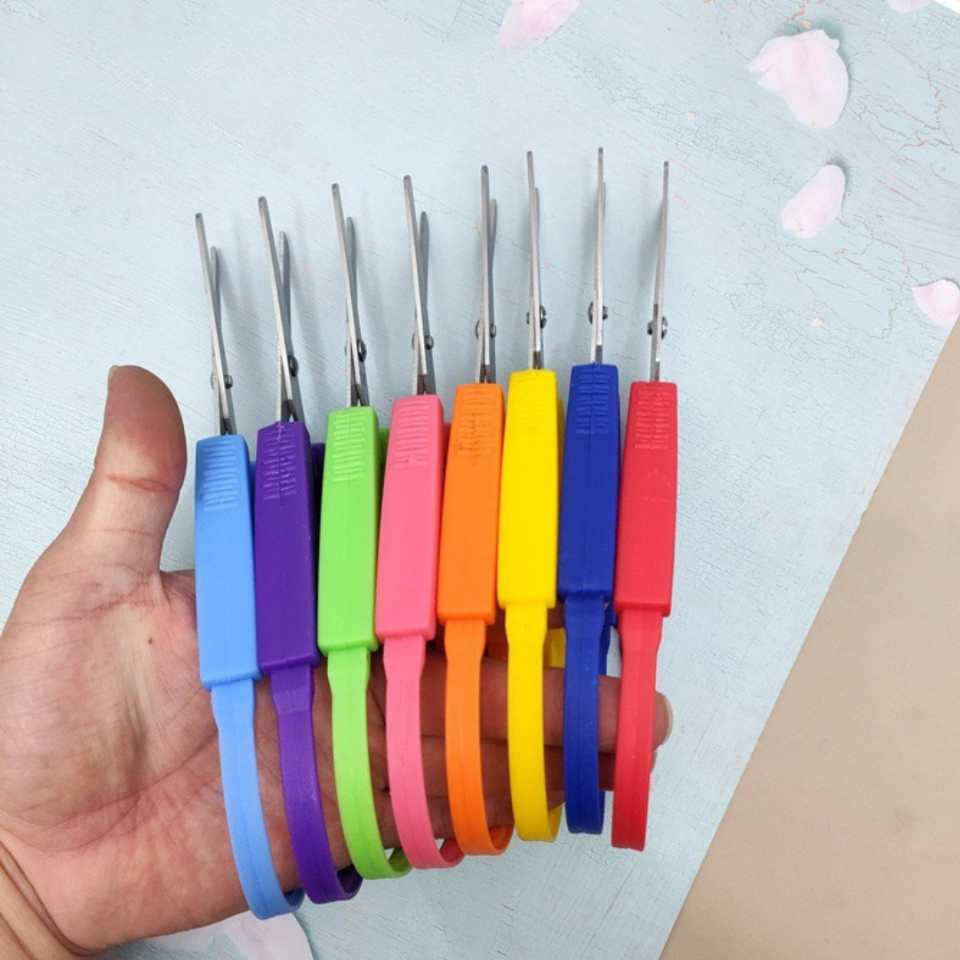 Kids Large 19.5cm Safety Loop Scissors Set of 5
