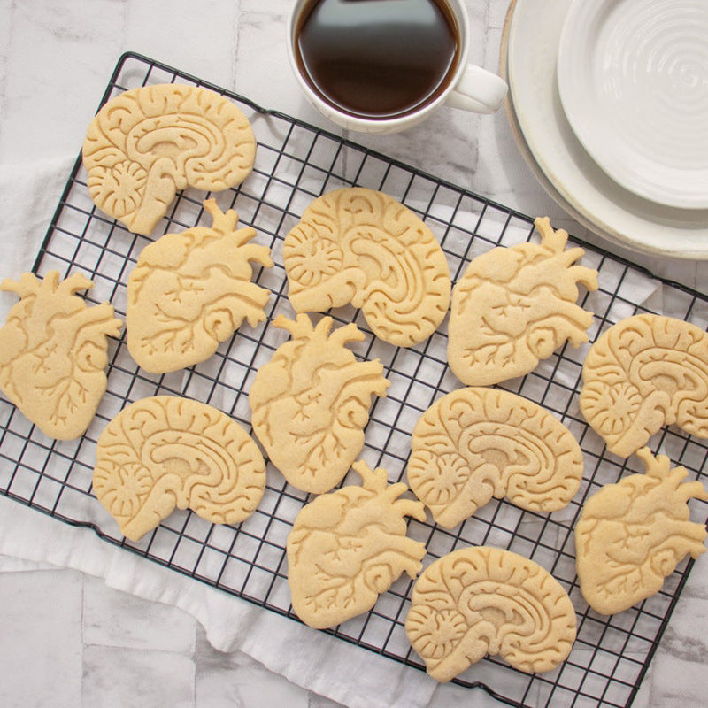 Cookie Play Dough Shape Stencil Human Organs Pack
