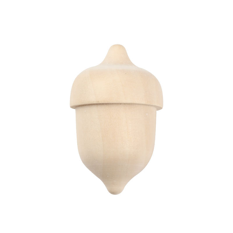 Set of 5 Wooden Craft DIY Tree Christmas Trees or Acorns Loose Parts