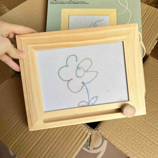 Portable Wooden Etch and Sketch Doodling Pad