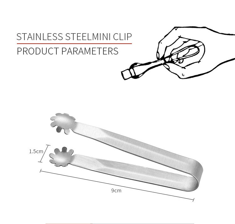 Kids children Stainless Steel Mini Tongs Sensory Messy Play Tool Toy