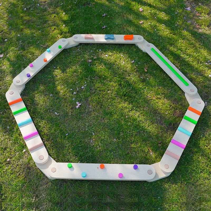 Kids Balance Beam Wooden obstacle Course Stepping Stone Toy