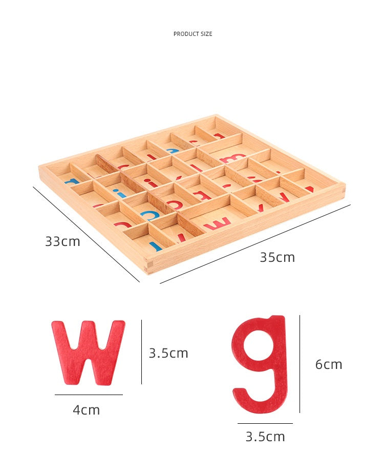 Basic Montessori Moveable Alphabet 26 set or Tray you decide!