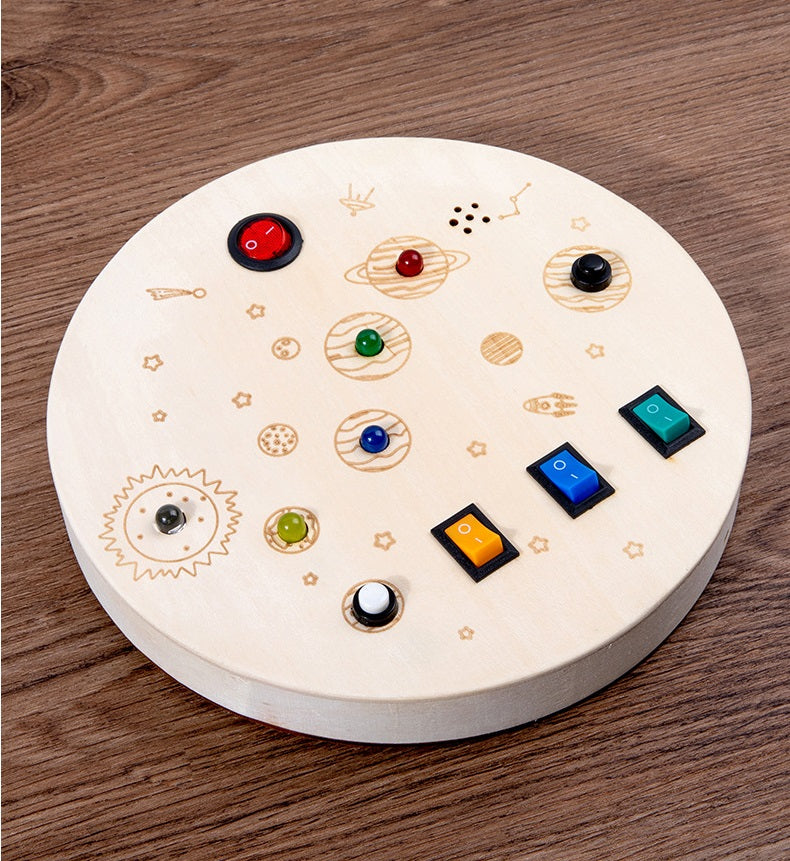 Portable LED Light Switches Busy Board Solar System Galaxy B
