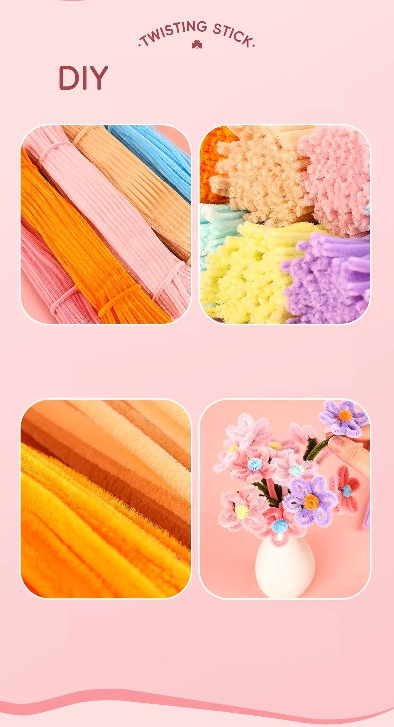 DIY Arts and Craft Twistie Ties Pack of 100 pipe Cleaner