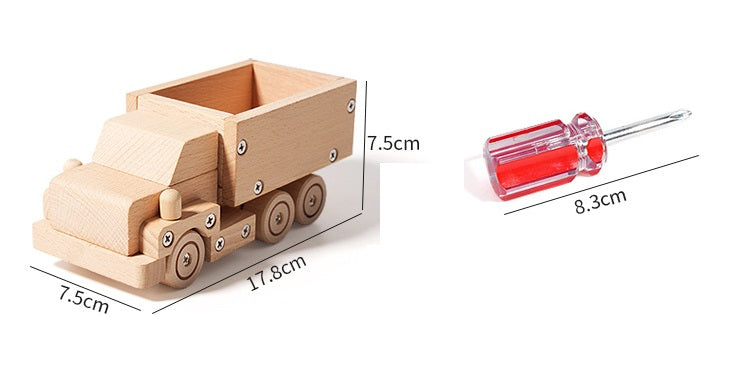 Kids Real Tools Set DIY Build a Wooden Basic dump Truck Set