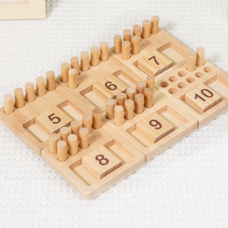 Standard Montessori Counting Pegs Number Counting Sticks Boards