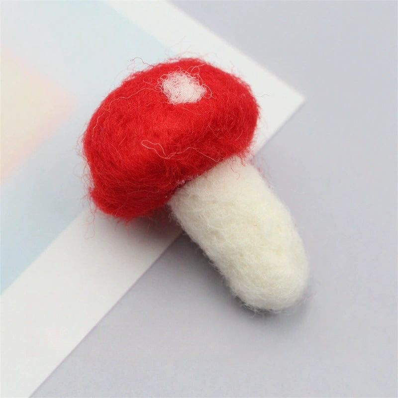 Felt Red Mushrooms Loose Parts Art and Craft