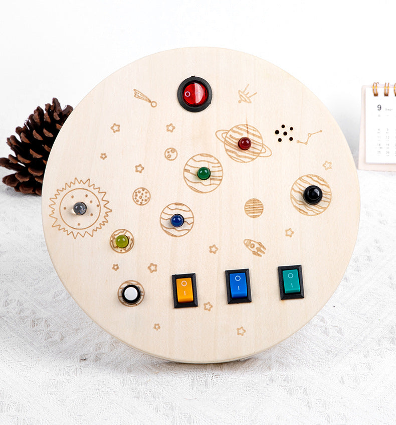 Portable LED Light Switches Busy Board Solar System Galaxy B