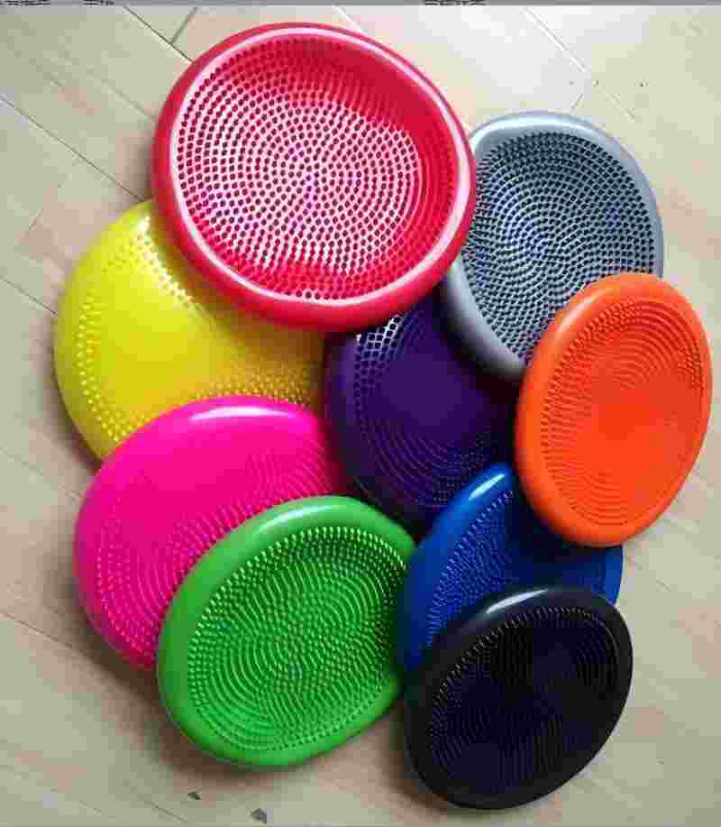 Kids Sensory Balancing Wobble Seating Cushion Tactile Pods Yoga Disc
