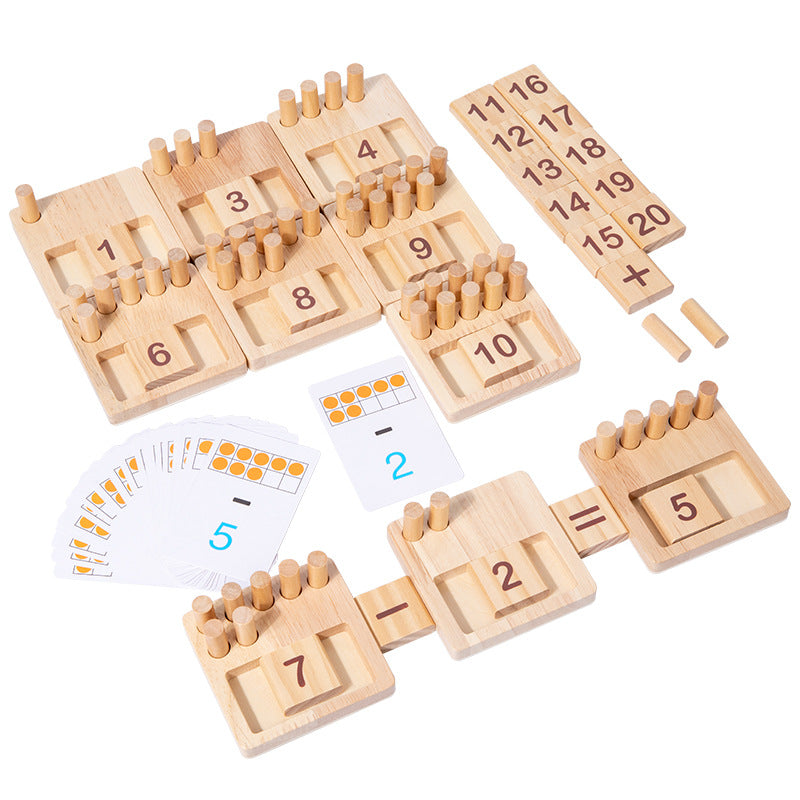 Standard Montessori Counting Pegs Number Counting Sticks Boards