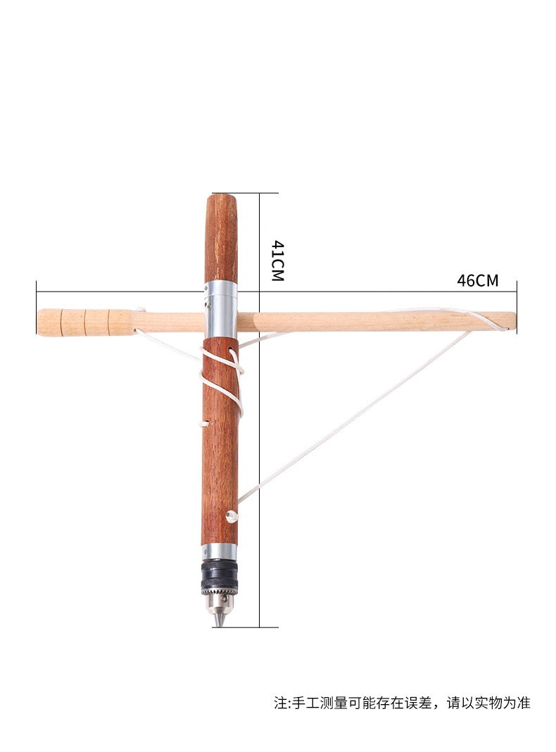 Kids Hand Drill Rotation Woodwork Manual Pole Drill