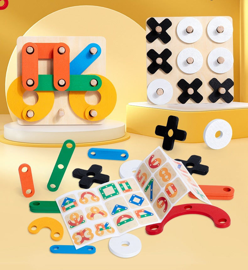 Basic Montessori Wooden Nail Board Geoboard B DIY