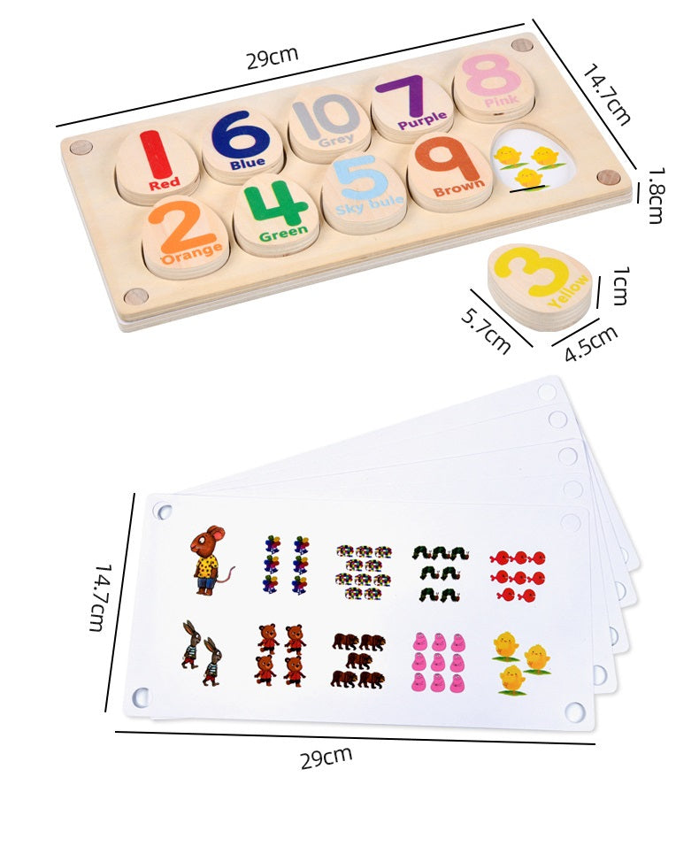 Number Pattern Category Matching Memory Game with Interchangeable Pages