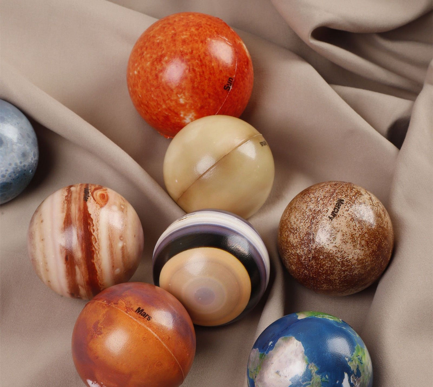 Solar System Galaxy Squishy Planets Set of 10 Balls