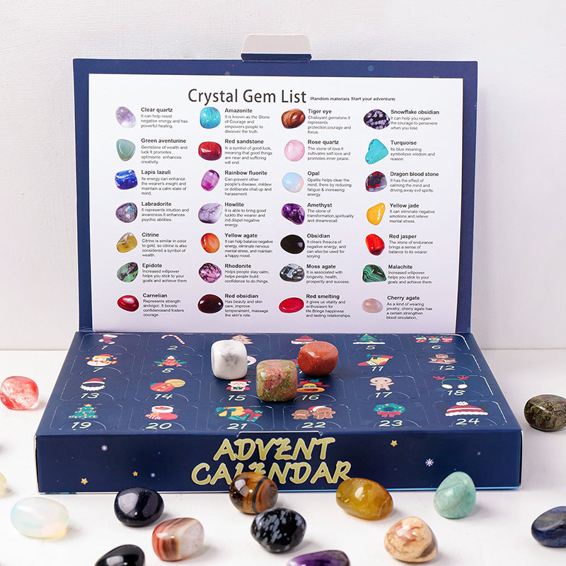 Real Gemstone Crystal Christmas Advent Calendar - HAPPY GUMNUT