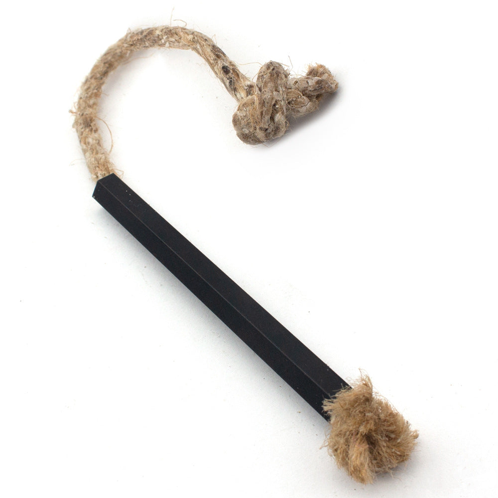 Kids  Wood Scrapper and Flint Striker / 30cm Fire Starter Wax Jute Fire Rope Campfire Lighter