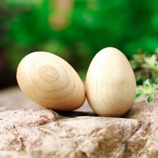 Wooden Matte Finish Egg Shaker Music SINGULAR