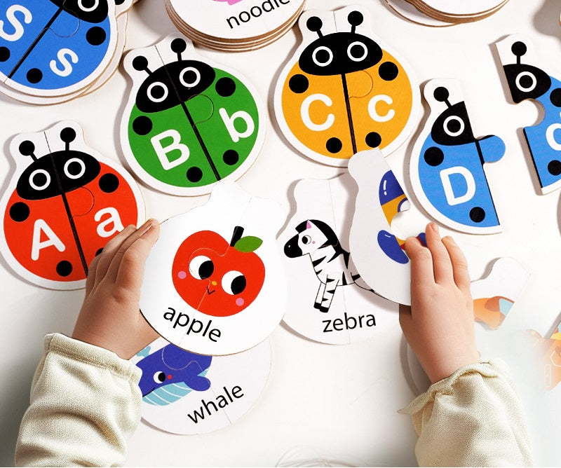 Ladybug Alphabet Letters Learning Set ā 52 Pieces Kids Matching Educational Toy