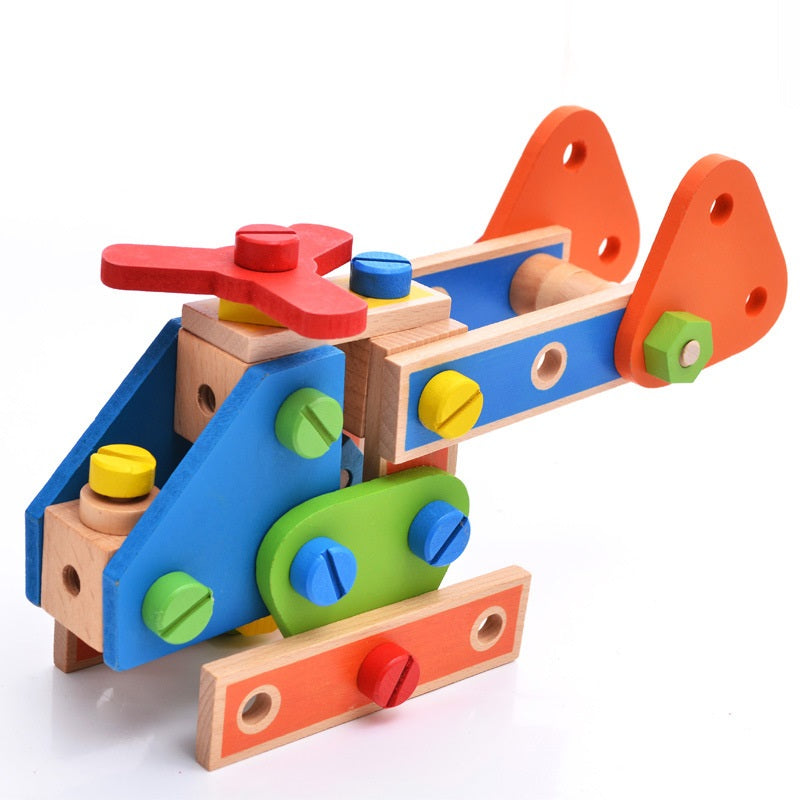 Building Set construction 70 piece Wooden Blocks Best Kids Open-Ended Toys