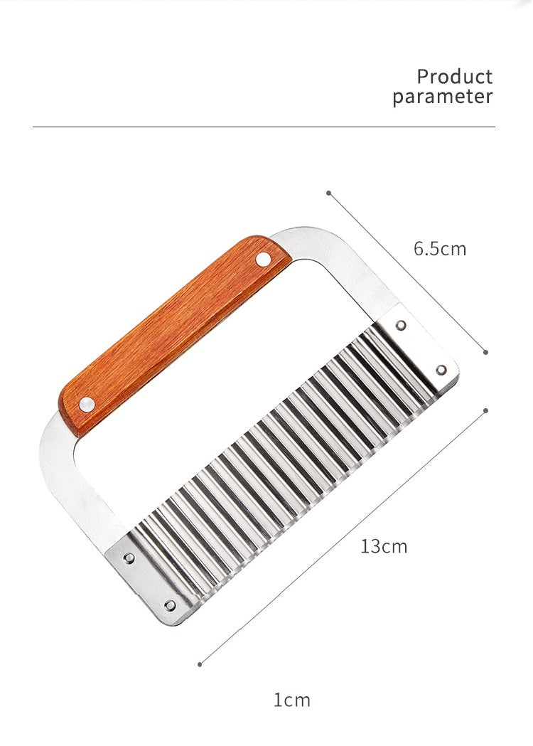 Kids Vegetable Crinkles Wave Cutter Blade Sensory Play Dough Wavy Slicer - HAPPY GUMNUT