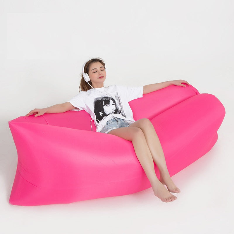 200cm Inflatable Lounger for Camping Colour Pillows Air Bags Seat Sensory Chair for Kids Picnic Childcare