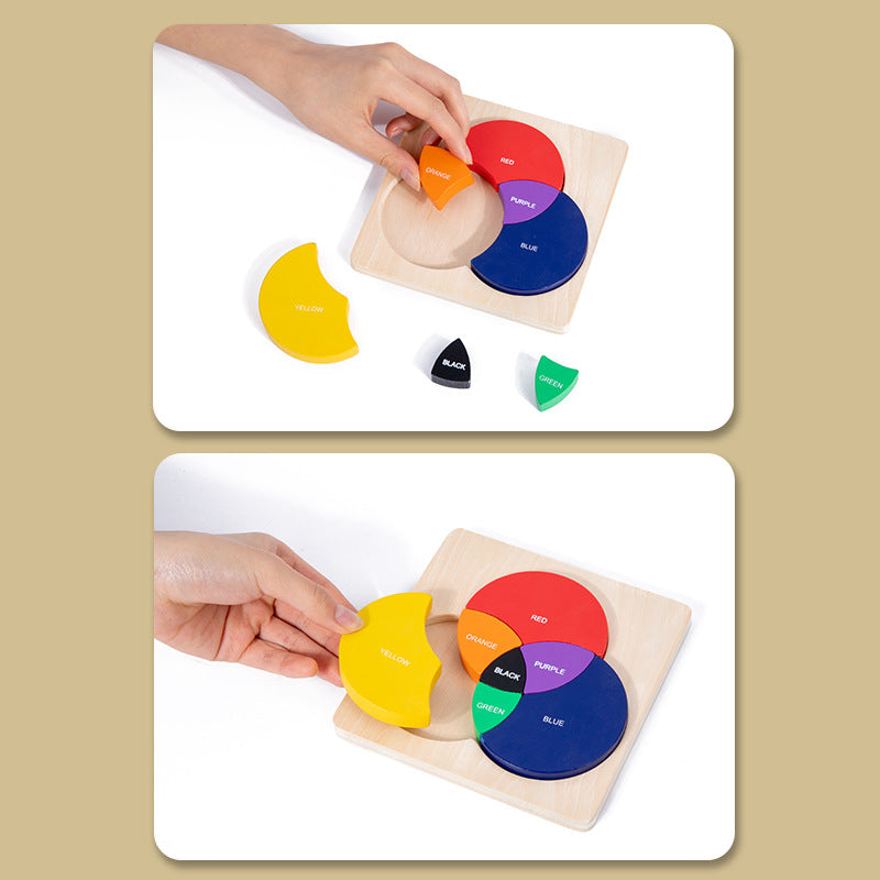 Montessori Primary Colours Learning Board Puzzle - HAPPY GUMNUT